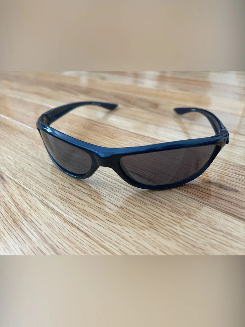 Seattle Mariners LOMAS Branded Wraparound Navy Blue Sunglasses - Dark Lenses